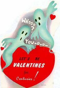 Vintage Valentines: Ghosts, Witches and Skeletons