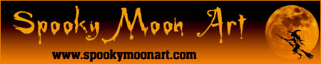 Spooky Moon Art