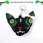 zombie cat charm