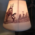 Monster and the Boy lampshade